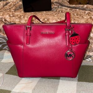 Michael Kors Vibrant Red Tote Bag